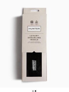 Hunter Black Luxury Shearling Insole